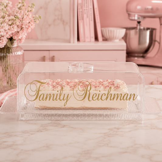 Lucite Cake Tray