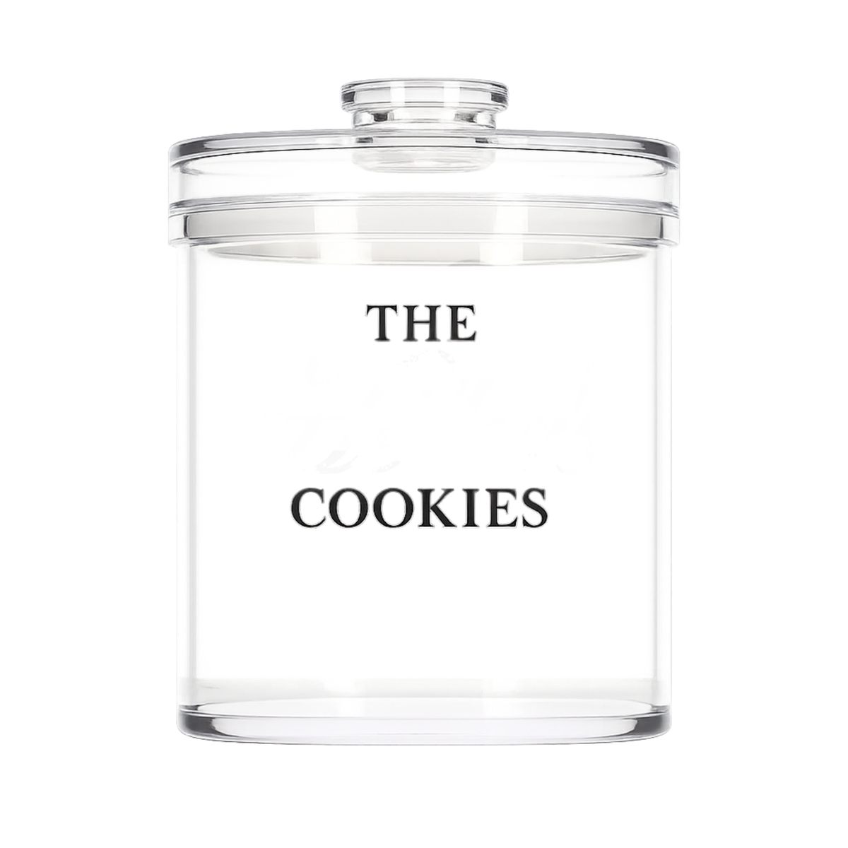 Lucite Cookie Jar