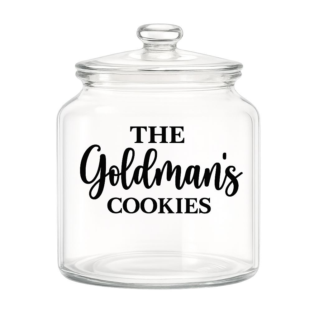 Glass Cookie Jar