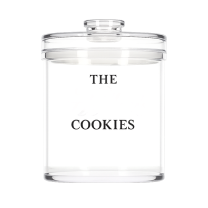 Lucite Cookie Jar