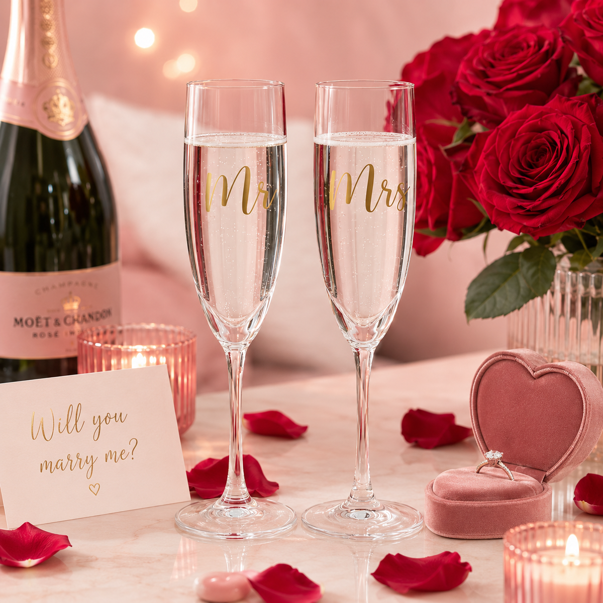 Champagne Glasses x2