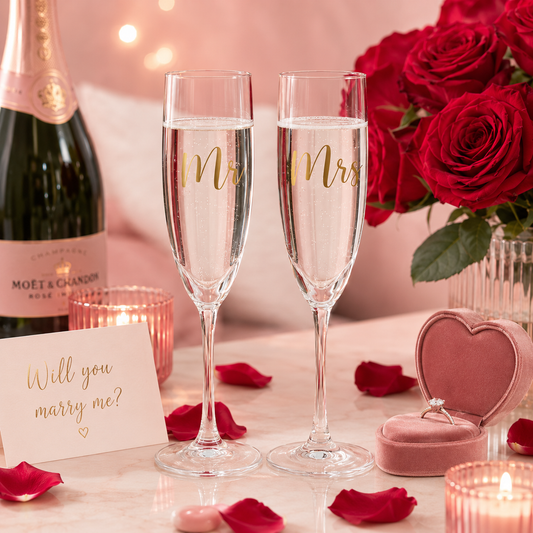 Champagne Glasses x2